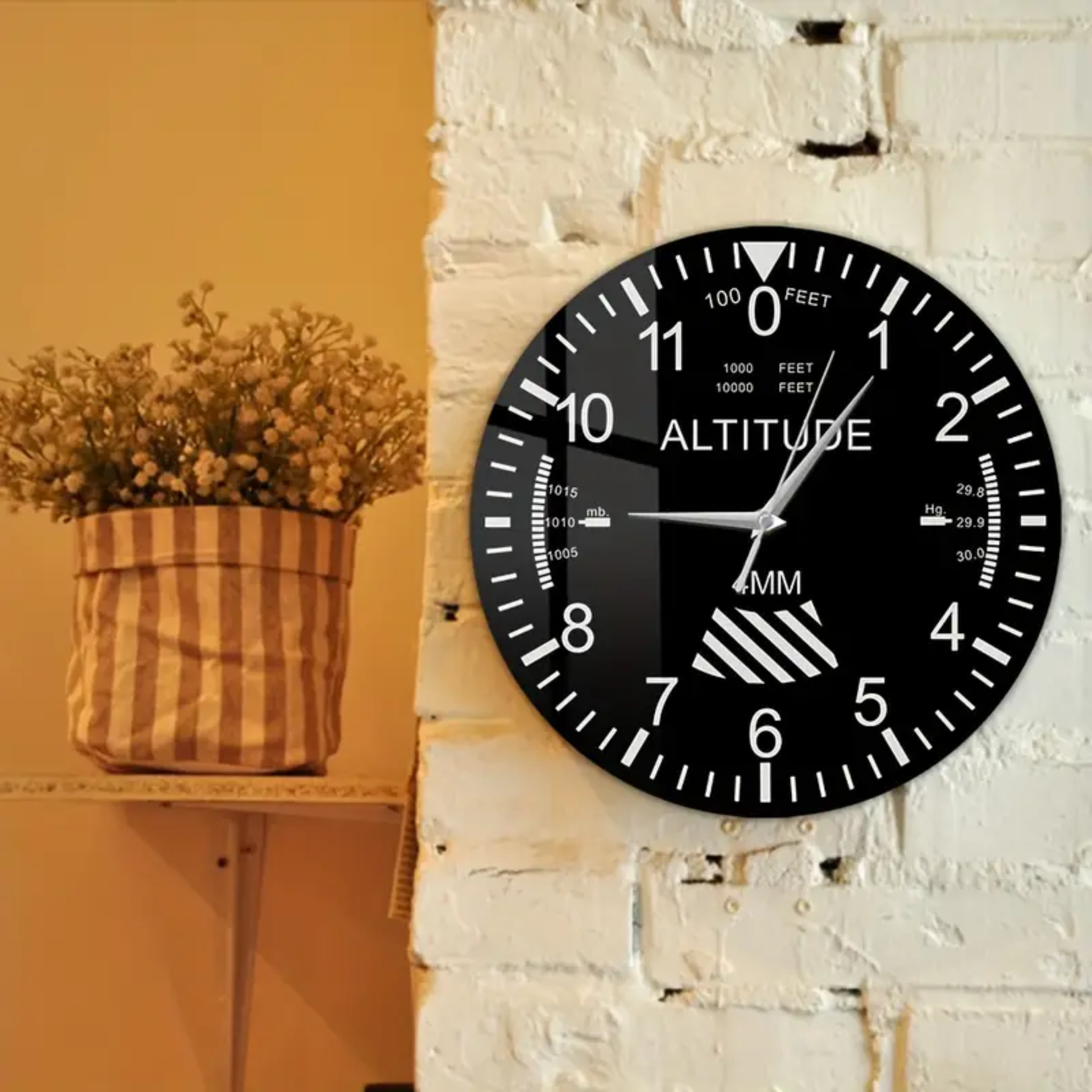 Premium Altitude Aviation Clock