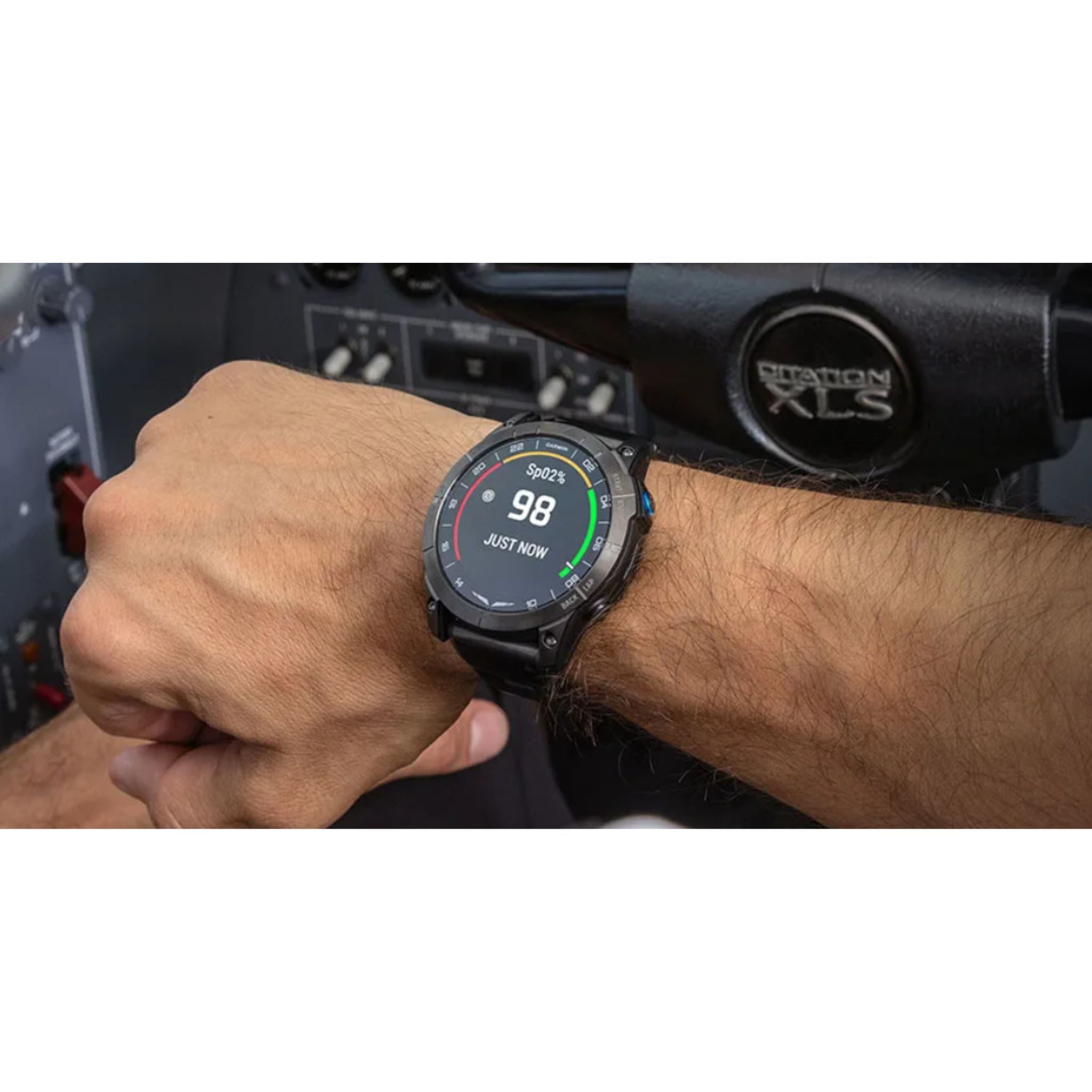 Garmin - D2 Mach 1 Pro Aviator smartwatch + vented titanium bracelet