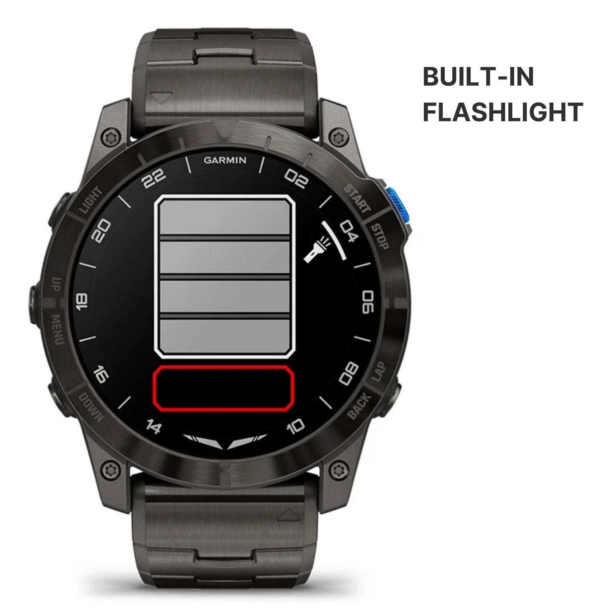 Garmin - D2 Mach 1 Pro Aviator smartwatch + vented titanium bracelet