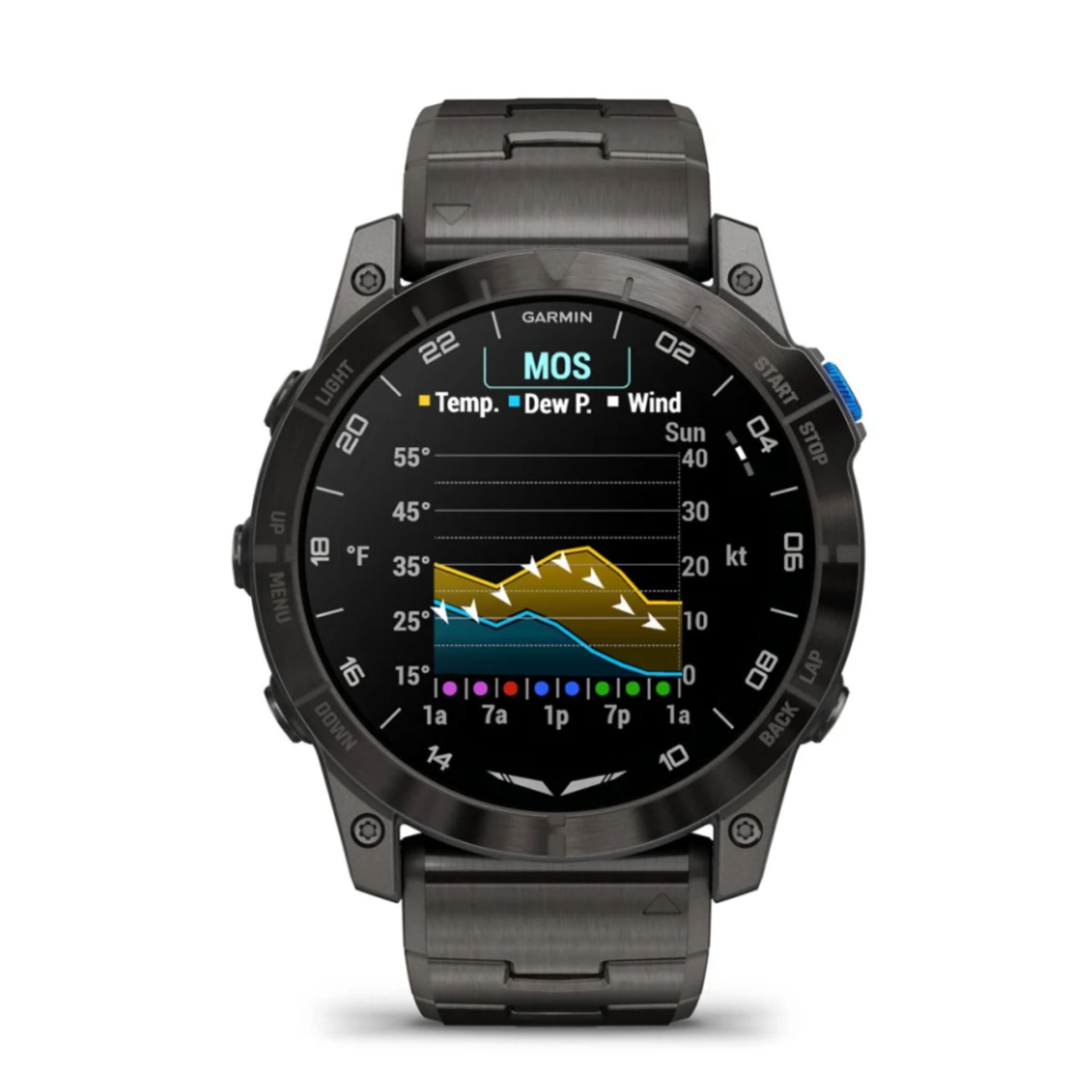Garmin - D2 Mach 1 Pro Aviator smartwatch + vented titanium bracelet
