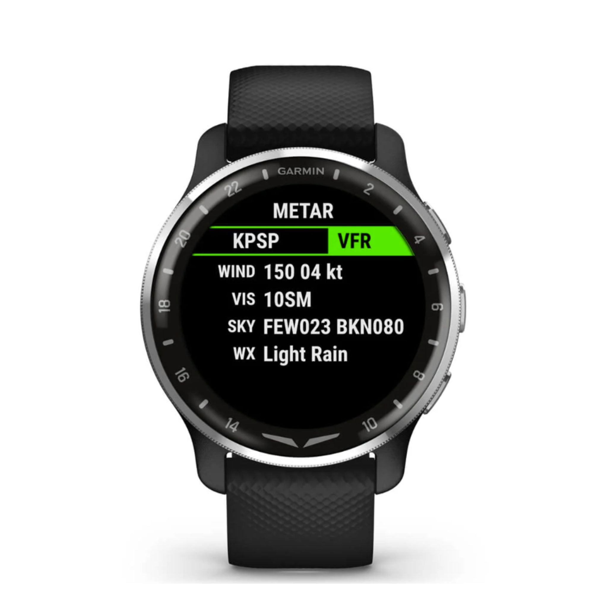 Garmin - D2 Air X10 Aviator Smartwatch - Black