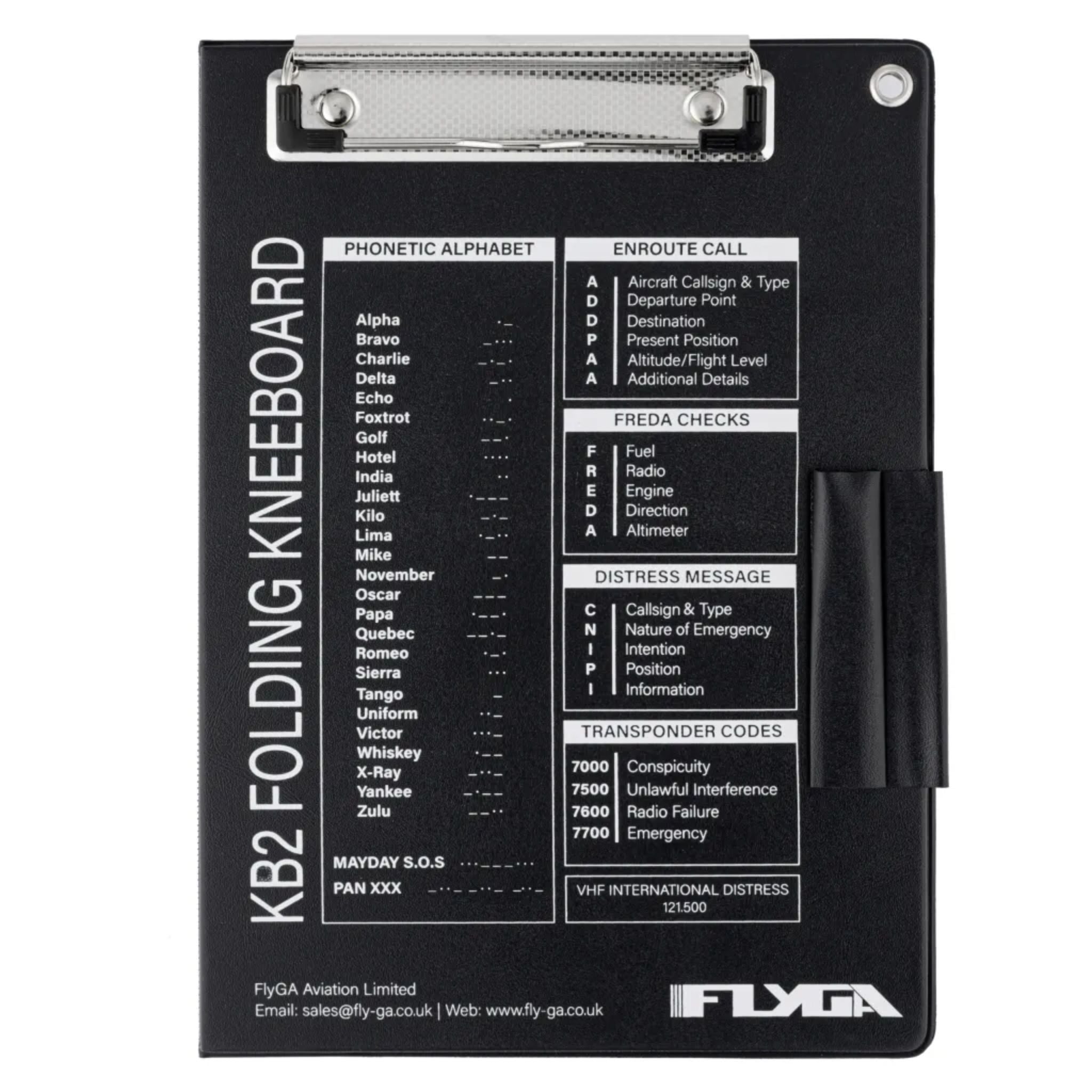 FlyGA - A5 Folding Pilot Kneeboard