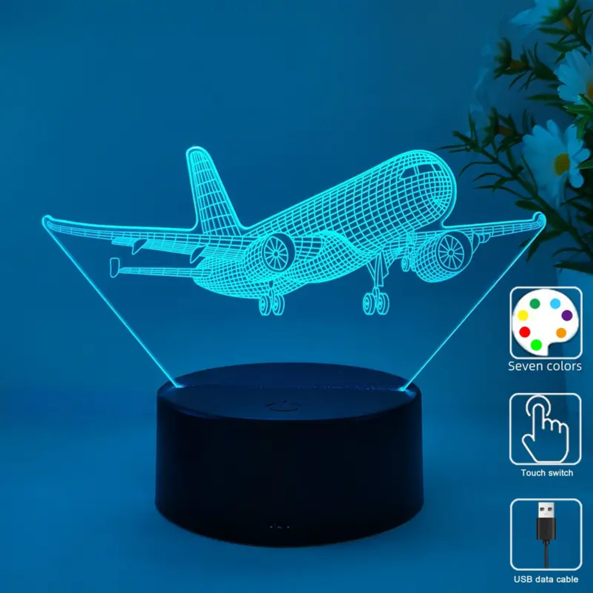 SkyGlow 3D Aircraft Lamp