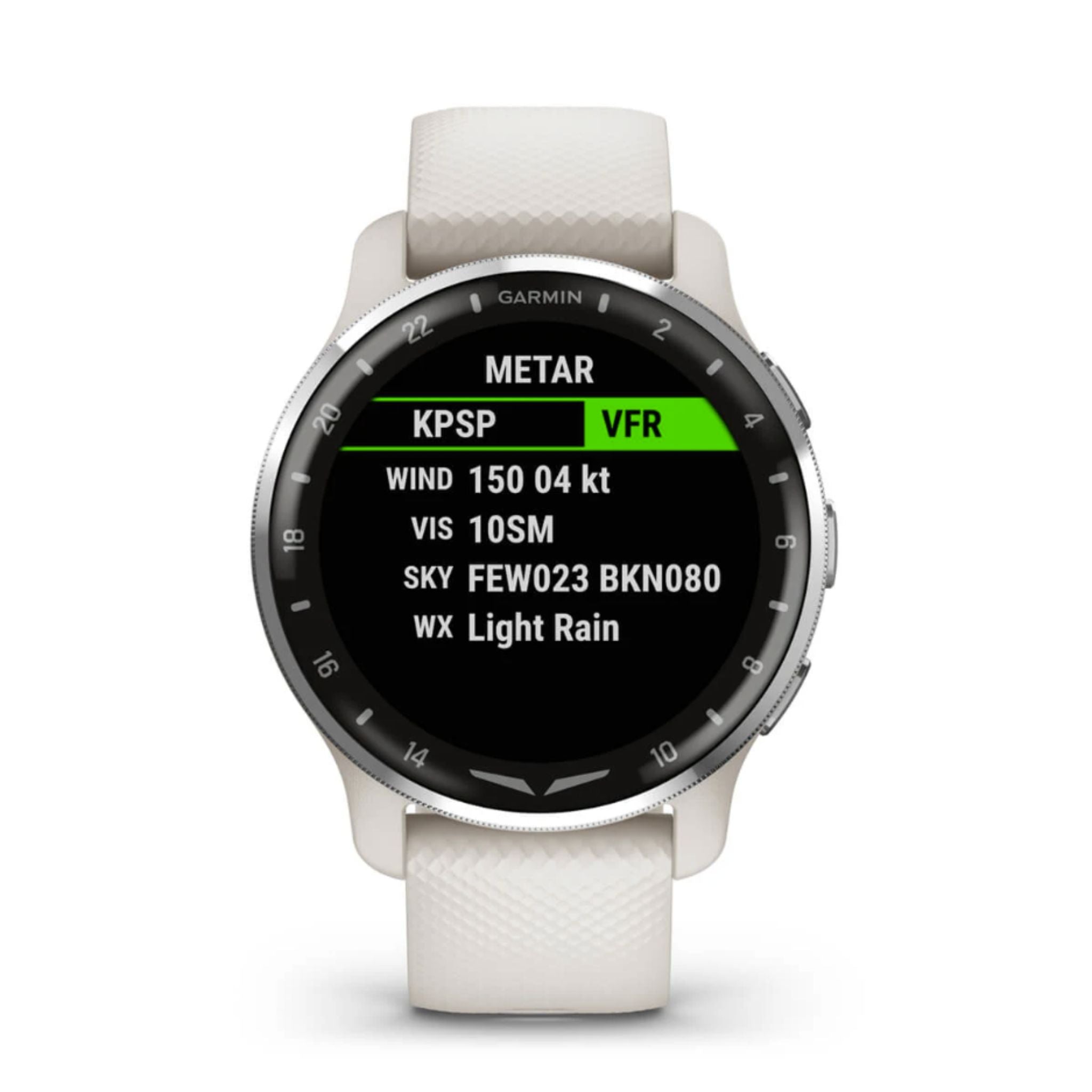 Garmin - D2 Air X10 Aviator Smartwatch - Ivory