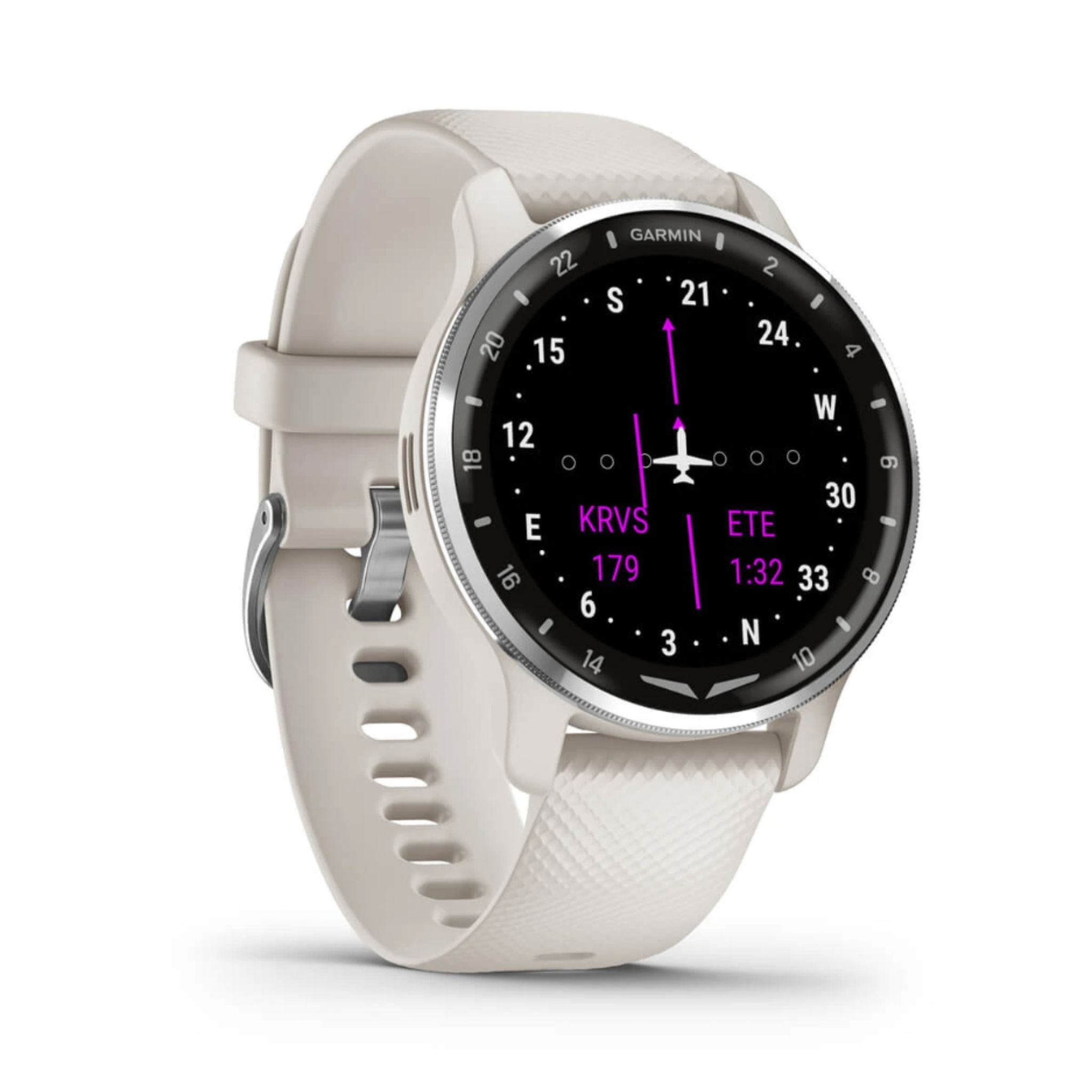 Garmin - D2 Air X10 Aviator Smartwatch - Ivory