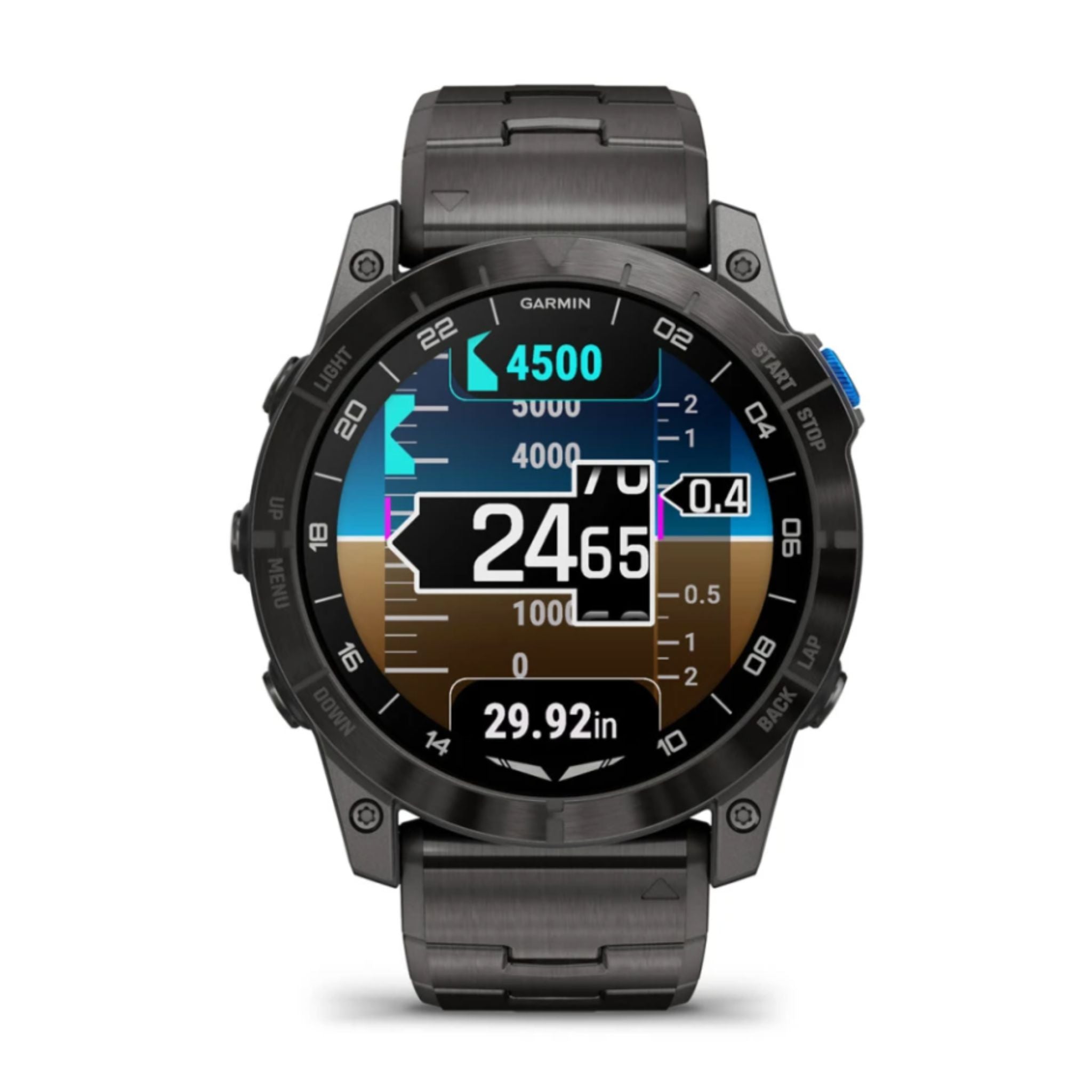 Garmin - D2 Mach 1 Pro Aviator smartwatch + vented titanium bracelet