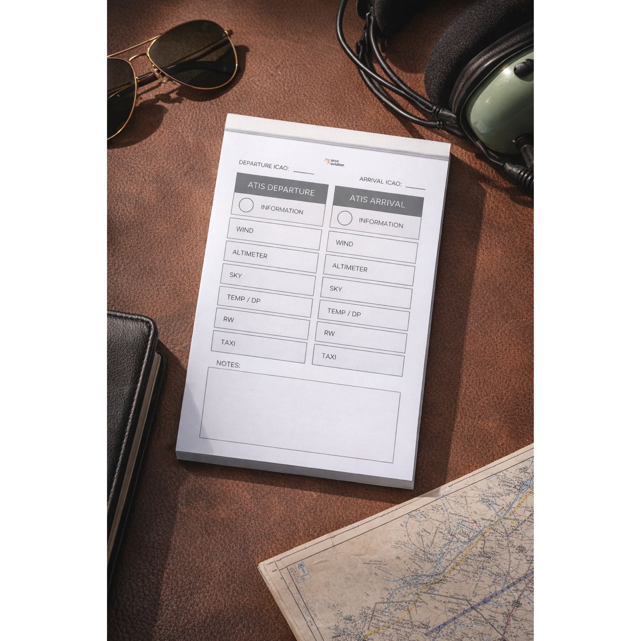 Arco Aviation - ATIS Briefing Sheets - Pack of 50 (A5)