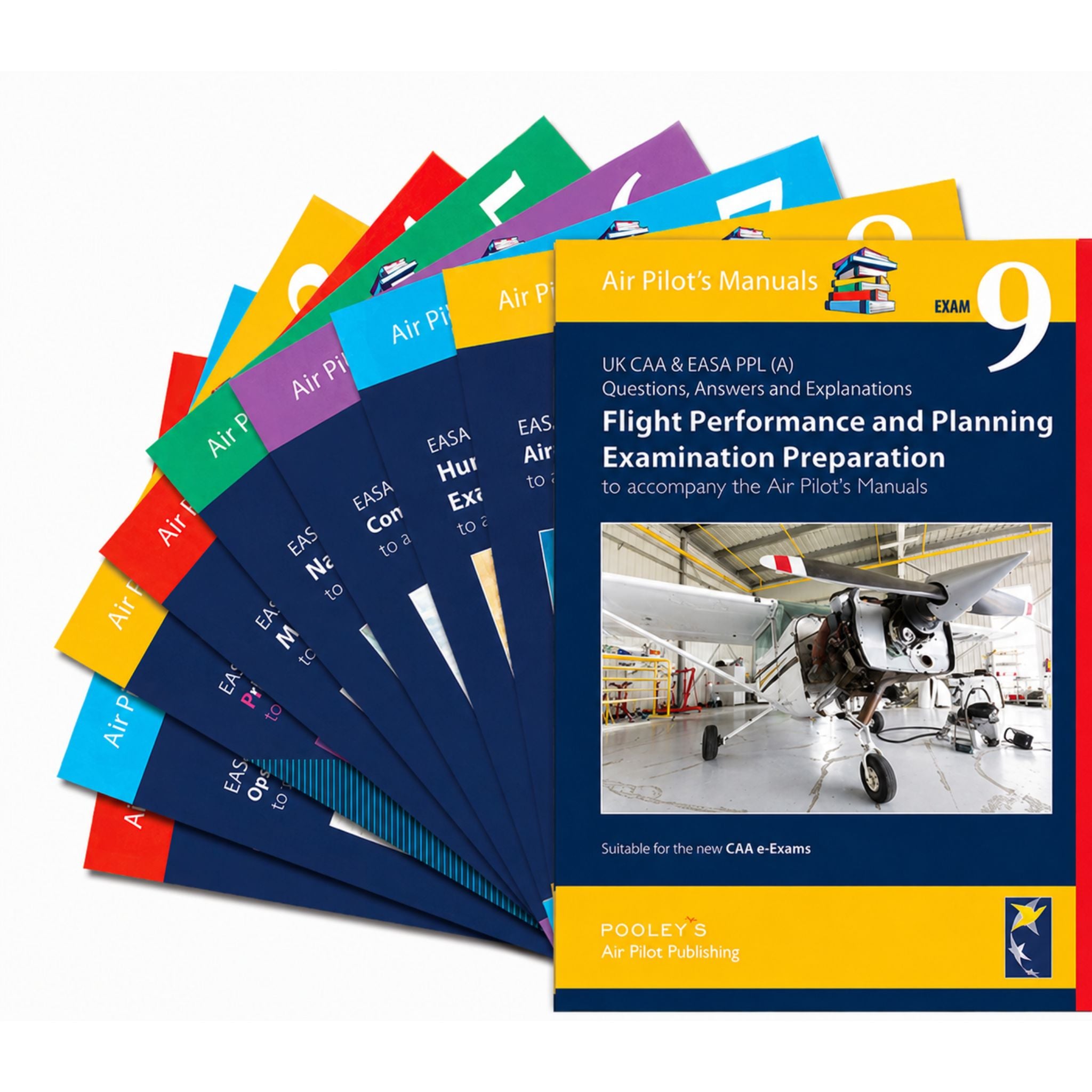 Air Pilot's Manual Q&A Examination Preparation Books 1-9 for PPL (A)