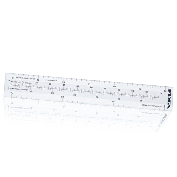 FlyGA - Nautical Mile Scale Map Ruler (60nm Distance)