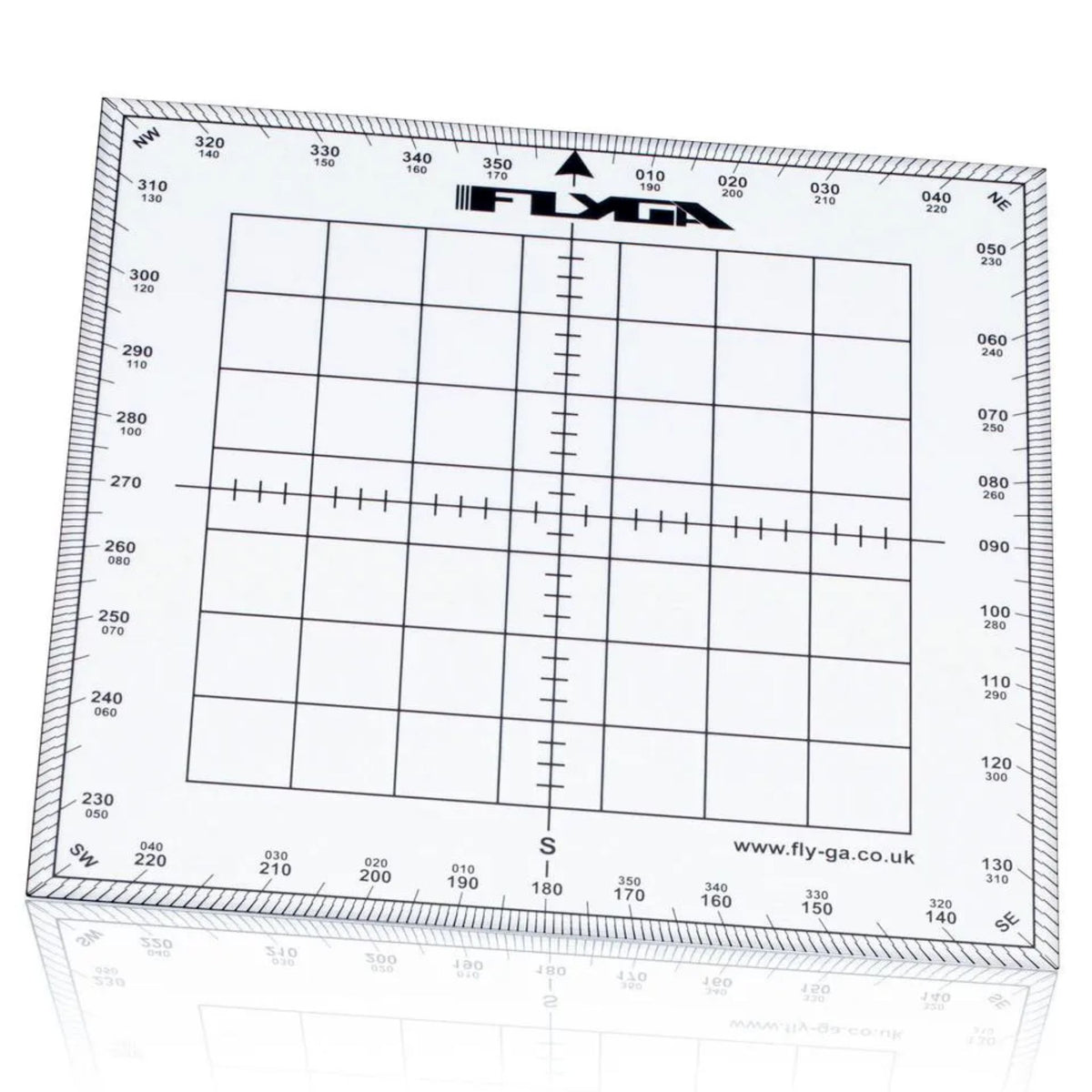 Flyga FlyGA - Nautical Map Navigation Protractor (Square)