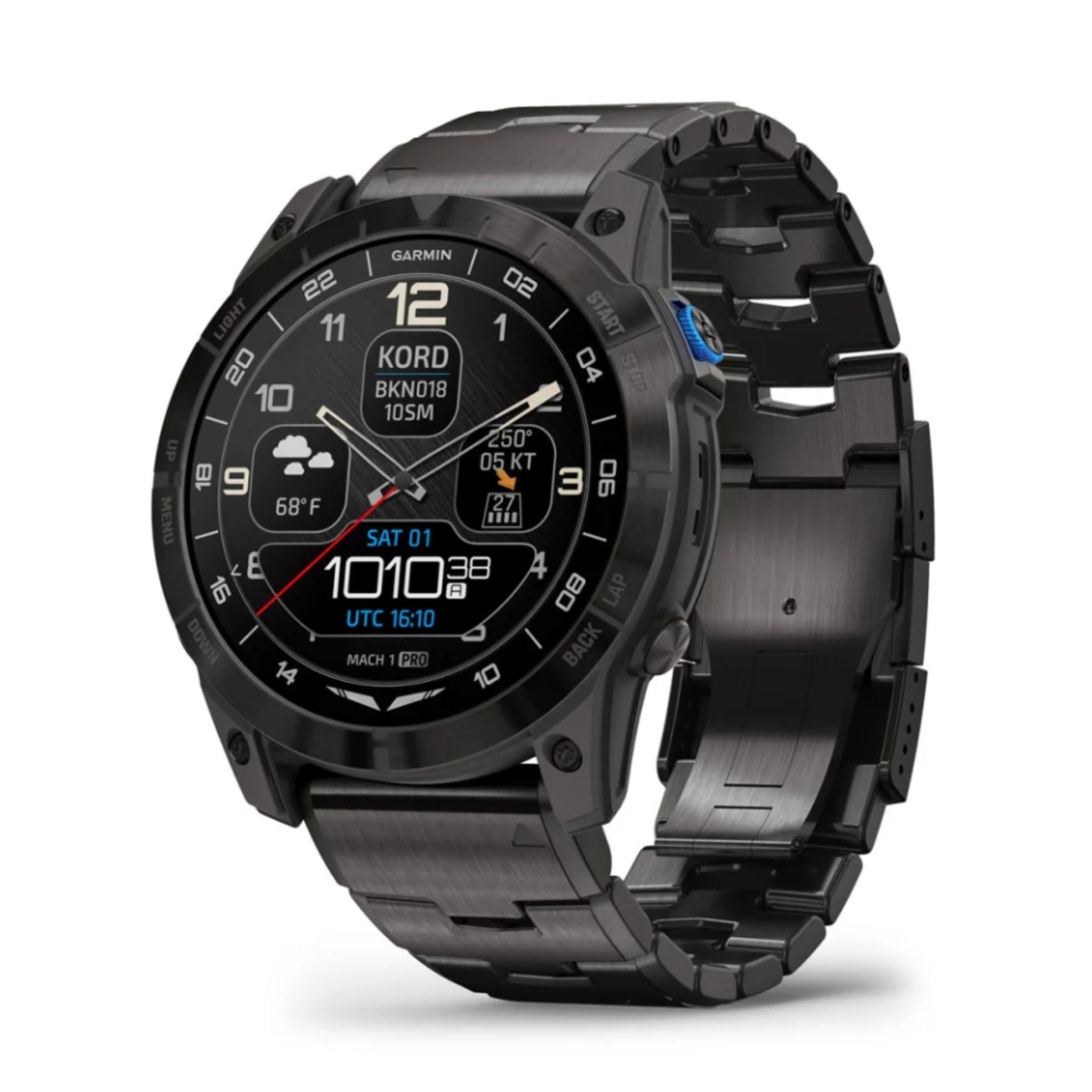 Garmin - D2 Mach 1 Pro Aviator smartwatch + vented titanium bracelet