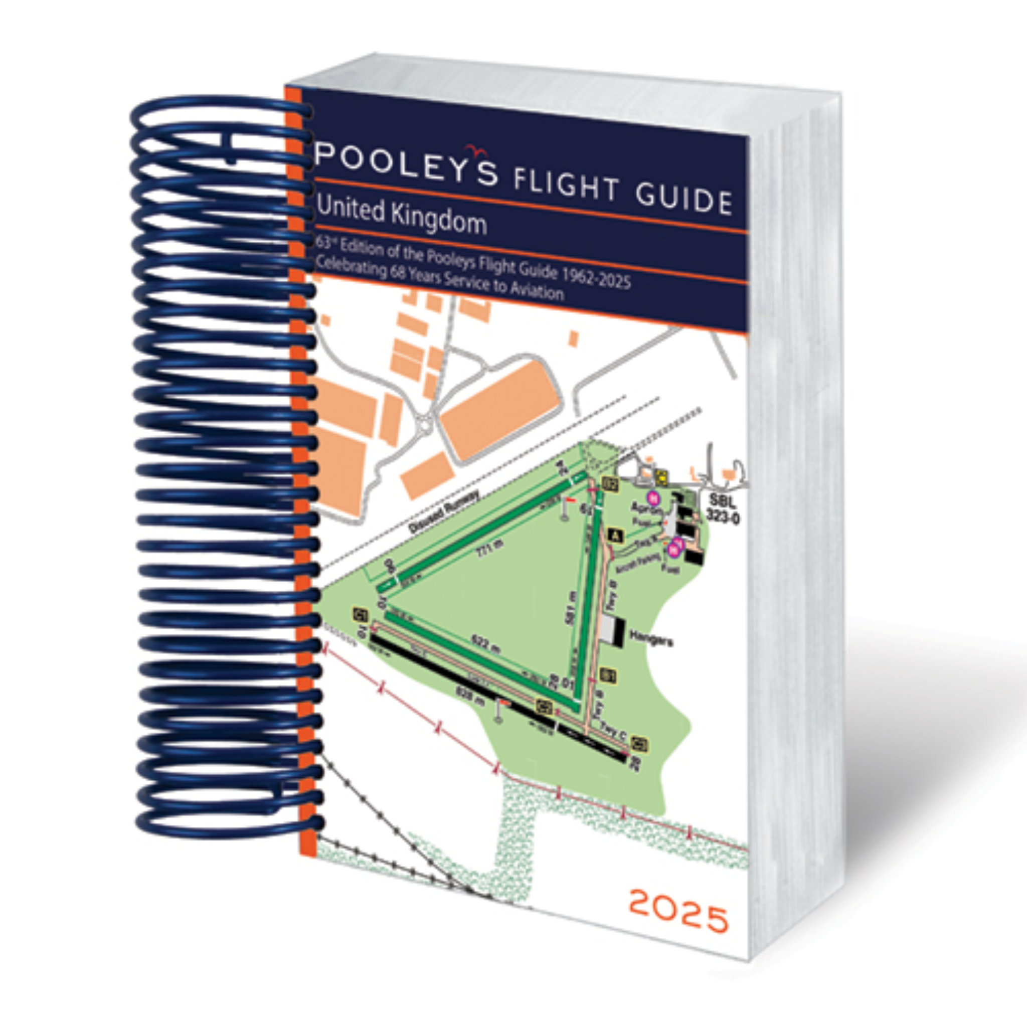 Pooleys 2025 United Kingdom Flight Guide Spiral Edition